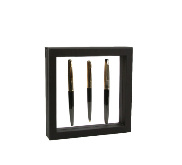 Marco para objetos Nimbus negro 15×15 cm con pluma