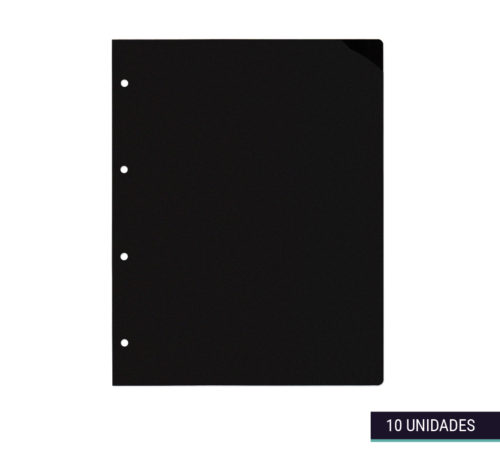 Cartulinas separadoras 25x32cm color negro