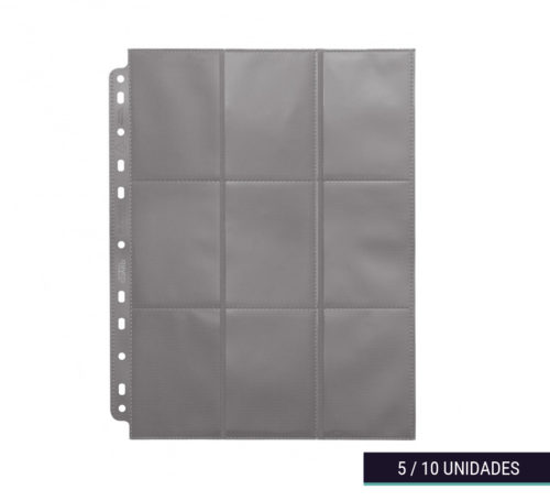 Hojas clasificadoras grises 23x29cm de 18 departamentos